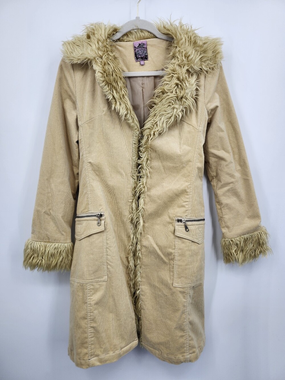 Cello Jean Wear vintage corduroy faux fur and sherpa jackets Penny Lane SZ M